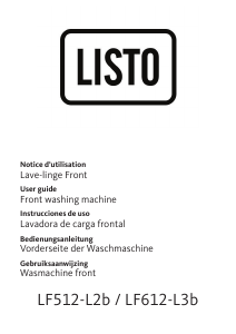 Manual de uso Listo LF 612-L3b Lavadora