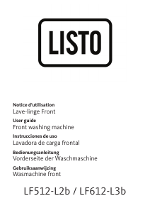 Handleiding Listo LF 512-L2b Wasmachine