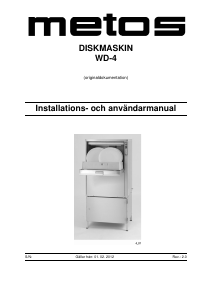 Bruksanvisning Metos WD-4 Diskmaskin