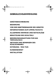 Bedienungsanleitung Bauknecht KVE 2530/A RE Kühlschrank