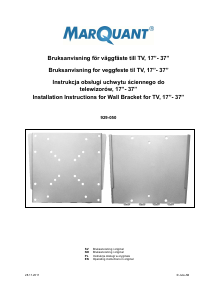 Instrukcja MarQuant 929-050 Uchwyt ścienny