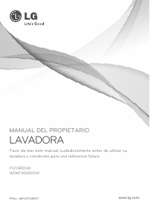 Manual de uso LG F1213RDSW Lavadora