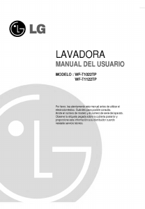 Manual de uso LG WF-T1022TP Lavadora
