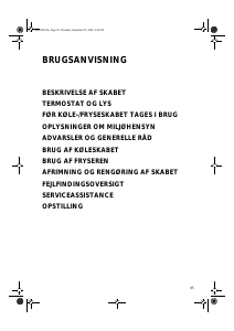 Brugsanvisning Bauknecht KVIK 2000/A Køleskab