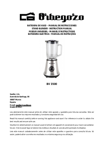 Manual de uso Orbegozo BV 7500 Blend & Go Batidora