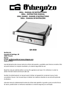 Manual de uso Orbegozo GR 4550 Grill de contacto