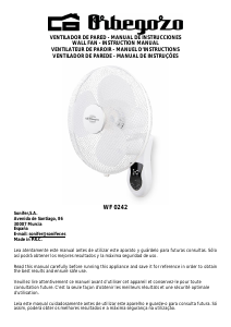 Mode d’emploi Orbegozo WF 0250 Ventilateur