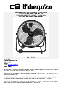 Mode d’emploi Orbegozo PW 1240 Ventilateur