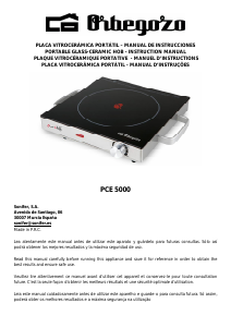 Manual Orbegozo PCE 5000 Hob
