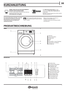 Mode d’emploi Bauknecht WATK Prime 8614 Lave-linge séchant