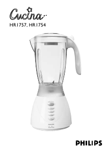 Manuale Philips HR1754 Cucina Frullatore