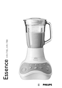 Manual Philips HR1780 Essence Blender