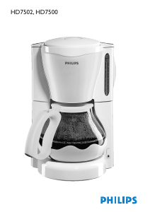 Mode d’emploi Philips HD7500 Cafetière