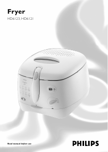 Mode d’emploi Philips HD6122 Friteuse