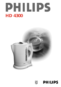 Bedienungsanleitung Philips HD4300 Wasserkocher