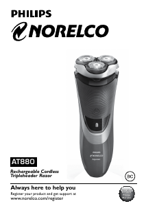 Manual Philips-Norelco AT880 Aquatec Shaver