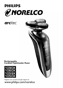 Manual Philips-Norelco 1059X Arcitec Shaver