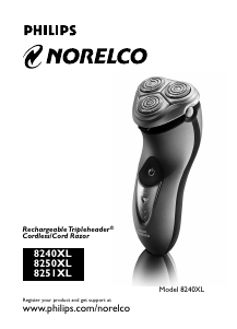 Manual Philips-Norelco 8251XL Shaver