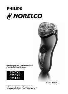 Handleiding Philips-Norelco 8251XL Scheerapparaat