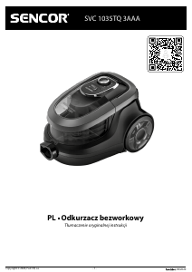 Instrukcja Sencor SVC 1035TQ 3AAA Odkurzacz