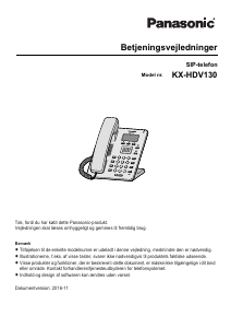 Brugsanvisning Panasonic KX-HDV130 Telefon