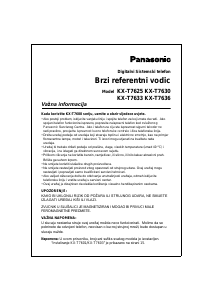 Priručnik Panasonic KX-T7625 Telefon