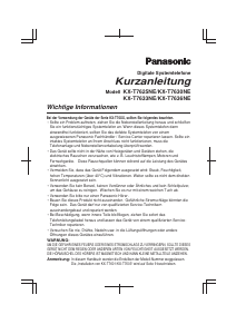 Bedienungsanleitung Panasonic KX-T7636 Telefon