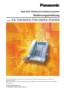 Bedienungsanleitung Panasonic KX-TDA100E Telefon