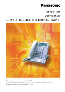Handleiding Panasonic KX-TDA100NE Telefoon