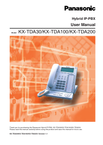 Manual Panasonic KX-TDA200C Phone