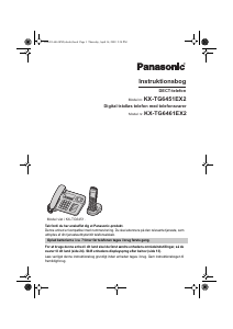 Brugsanvisning Panasonic KX-TG6451EX2 Telefon