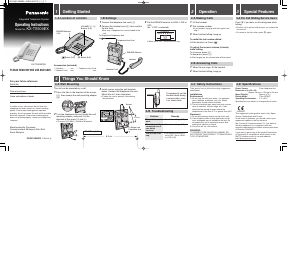 Manual Panasonic KX-TS500EX Phone