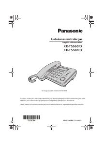 Rokasgrāmata Panasonic KX-TS560FX Tālrunis