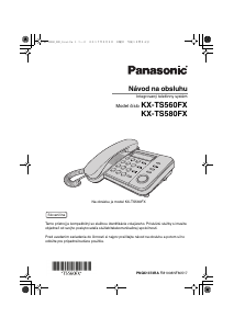 Návod Panasonic KX-TS560FX1 Telefón