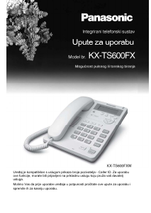 Priručnik Panasonic KX-TS600FX Telefon