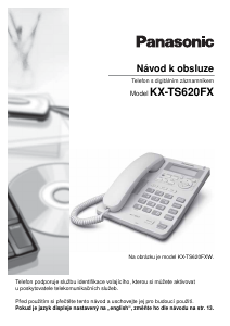 Manuál Panasonic KX-TS620FXW Telefon