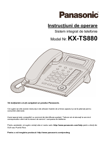 Manual Panasonic KX-TS880 Telefon