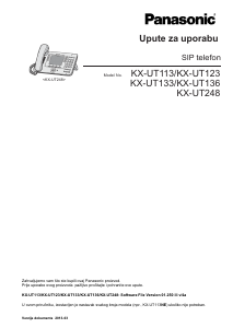 Priručnik Panasonic KX-UT123 Telefon