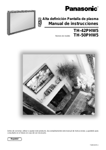 Manual de uso Panasonic TH-42PHW5RZ Monitor de Plasma