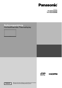 Bedienungsanleitung Panasonic TH-85VX200W Plasma monitor