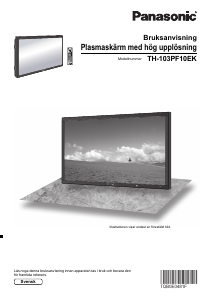 Bruksanvisning Panasonic TH-103PF10EK Plasma TV