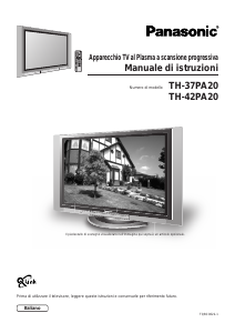 Manuale Panasonic TH-37PA20E Plasma televisore