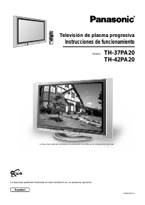 Manual de uso Panasonic TH-37PA20E Televisor de plasma