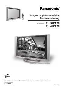 Bruksanvisning Panasonic TH-37PA20E Plasma TV