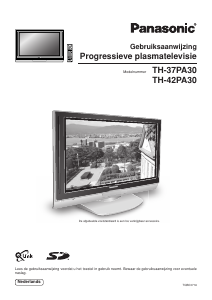 Handleiding Panasonic TH-37PA30E Plasma televisie