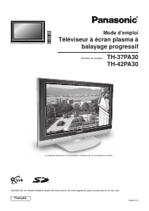 Mode d’emploi Panasonic TH-37PA30E Téléviseur plasma