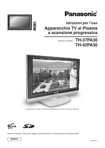 Manuale Panasonic TH-37PA30E Plasma televisore