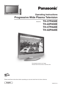 Handleiding Panasonic TH-37PA40E Plasma televisie
