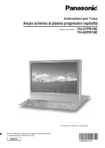 Manuale Panasonic TH-37PR10E Plasma televisore