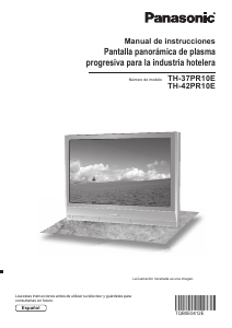 Manual de uso Panasonic TH-37PR10E Televisor de plasma